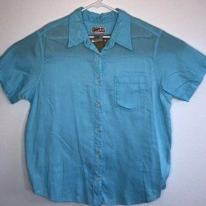 Vintage Bill Blass Polo xL Blue Vibrant One Pocket